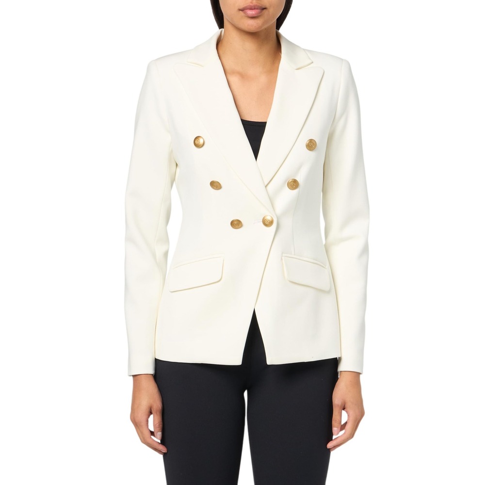 NWT‎ Trina Turk Winter White Double Breasted Blazer Jacket Size 0